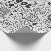 handtekenleer - schoolelement cadeaupapier (Hoek)