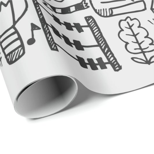 handtekenleer - schoolelement cadeaupapier (Rol Hoek)