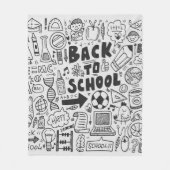 handtekenleer - schoolelement fleece deken (Voorkant)