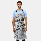 handtekenleer - schoolelement schort (Gedragen)