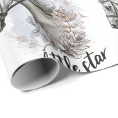 Handtekenpaard met plant cadeaupapier (Rol Hoek)