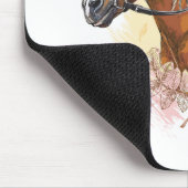 Handtekenpaard met plant muismat (Hoek)