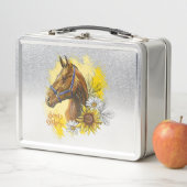 Handtekenpaard met planten en bloemen (In situ)