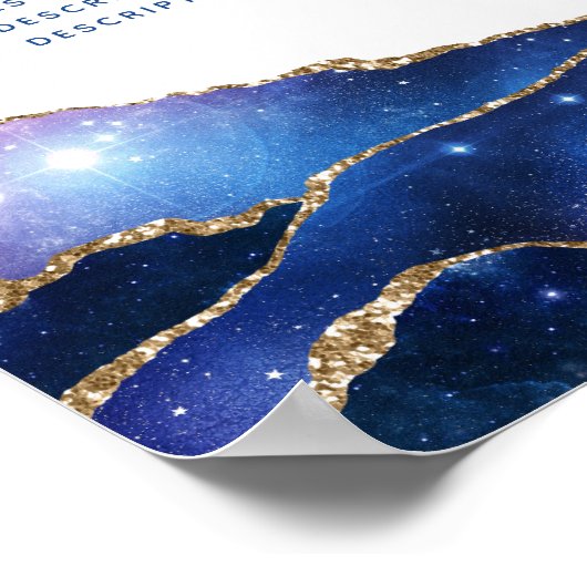 Handtekenscript Agate Galaxy Service Price Poster (Hoek)