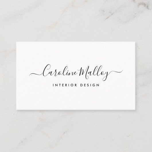 Handtekenscript Visitekaartje (Voorkant)