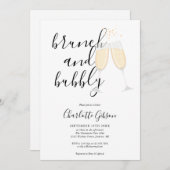 Handtekenscript voor Brunch en Bubble Vrijgezellen Kaart (Voorkant / Achterkant)