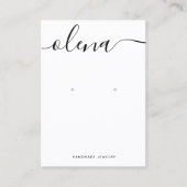  handtekenscript wit Oormerken Visitekaartje (Voorkant)