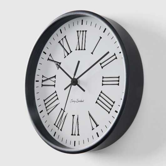 Handtekenwandklok (Hoek)