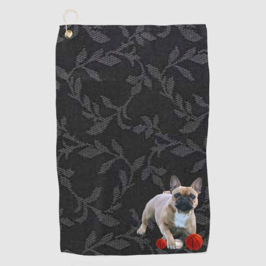 Handtuch Golf  französische Bulldogge Golfhanddoek (Voorkant)