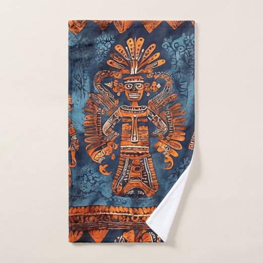 Handtuch Set Azteken Stil Mexico Mittel- Südamerik Bad Handdoek (Handdoek)
