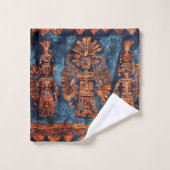 Handtuch Set Azteken Stil Mexico Mittel- Südamerik Bad Handdoek (Wasdoekje)