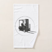 Handtuch Set mit Gabelstapler Grafik Bad Handdoek (Handdoek)