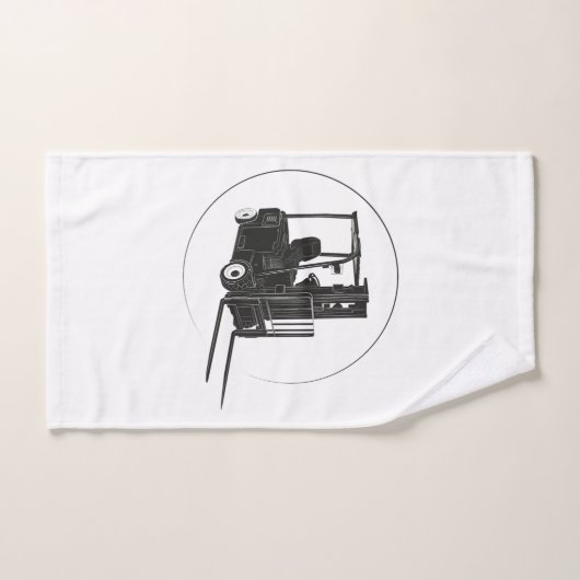 Handtuch Set mit Gabelstapler Grafik Bad Handdoek (Handdoek)