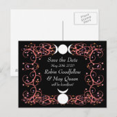 Handvasten Save the Date Briefkaart Godin & God (Voorkant / Achterkant)