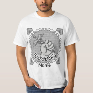 Handvasthoudende caduceus arts t-shirt