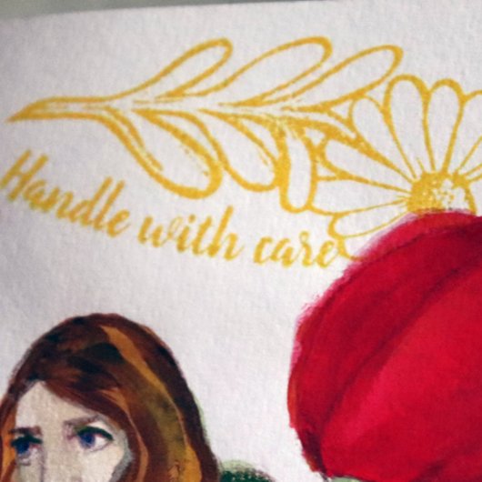 Handvat met de zwarte verige Susan flower daisy-ku Rubberstempel