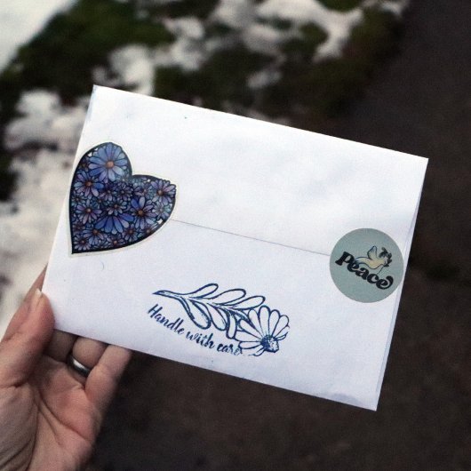 Handvat met de zwarte verige Susan flower daisy-ku Rubberstempel