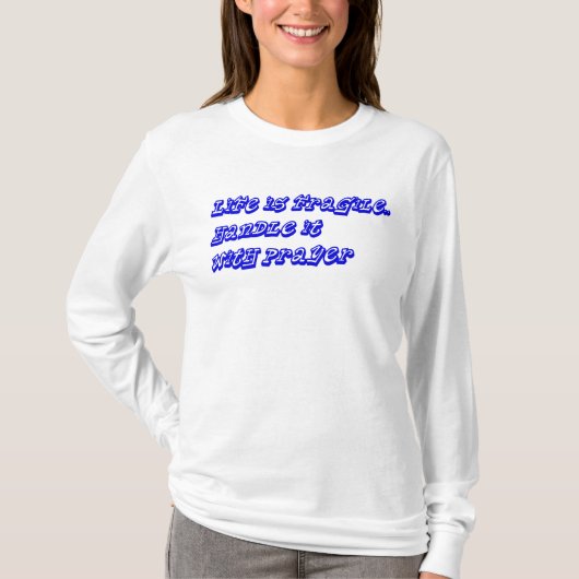 Handvat met gebed_ t-shirt (Voorkant)