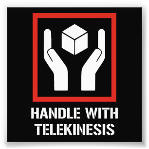 Handvat met Telekinesis Foto Afdruk