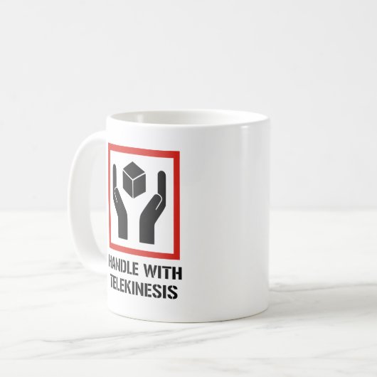 Handvat met Telekinesis Koffiemok (Voorkant links)