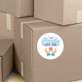 Handvat met zorg Classic ronde Stickers