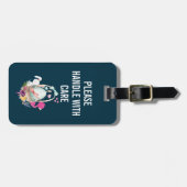 Handvat met zorg Ei, Bunny & Flamingo Bagagelabel (Voorkant horizontaal)