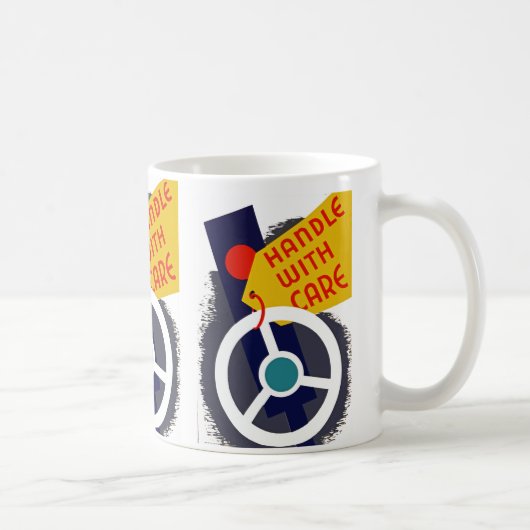 Handvat met zorg koffiemok (Rechts)