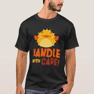 Handvat met zorg kogelvis kogelvis kogelvis t-shirt