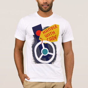 Handvat met zorg t-shirt