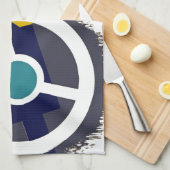 Handvat met zorg theedoek (Quarter Fold)