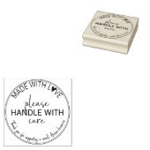 Handvat met Zorgstempel Rubberstempel (Gestempeld)