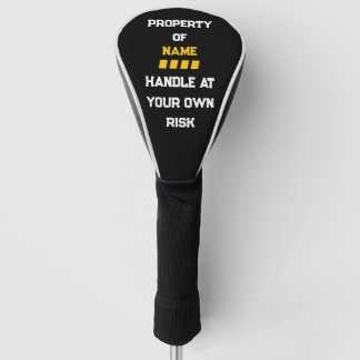 Handvat op uw eigen risico Golf Head Hoesje Golfheadcover
