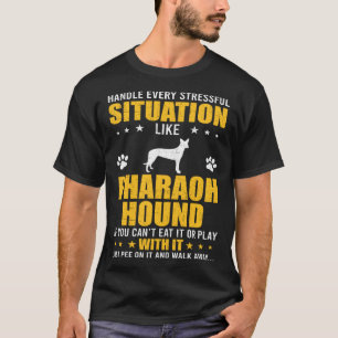 Handvat stressvolle situatie Farao Hound Dog T-shirt