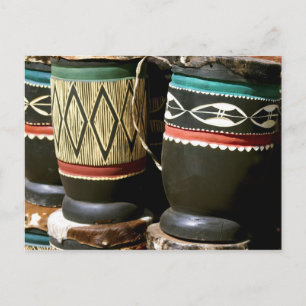 Handvaten, met krultrom, Livingston, Zambia Briefkaart