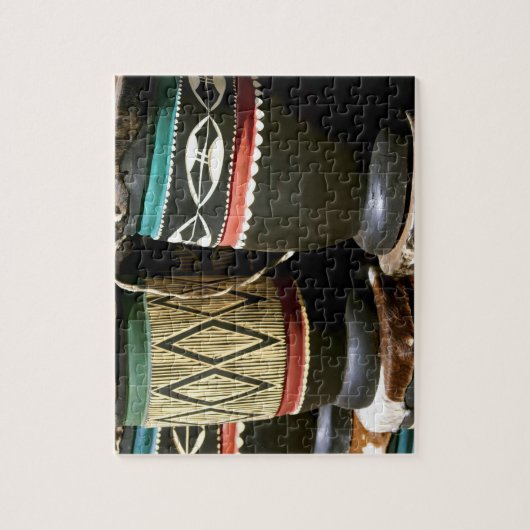 Handvaten, met krultrom, Livingston, Zambia Legpuzzel (Verticaal)