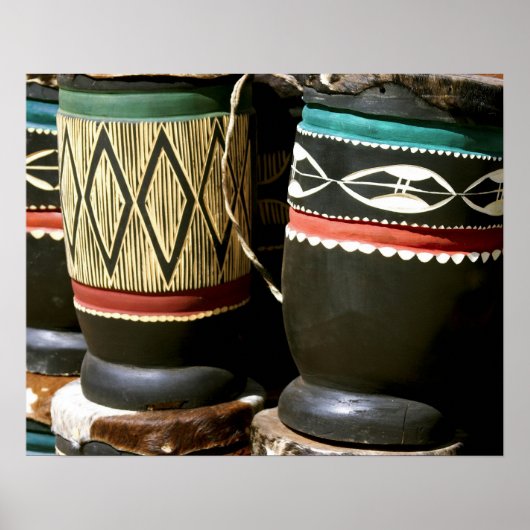 Handvaten, met krultrom, Livingston, Zambia Poster (Voorkant)