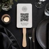 Handventilator | Aangepaste QR-code Logo Moderne E Handwaaier