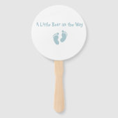 Handventilatoren Teddybeer Baby Shower Handwaaier (Achterkant)
