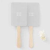 Handventilatoren uploaden uw ontwerp handwaaier (Voorkant en achterkant)