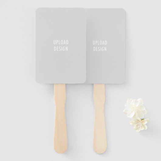 Handventilatoren uploaden uw ontwerp handwaaier (Voorkant en achterkant)