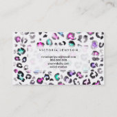 Handverf Afdrukpatroon handvlak meerdere waterverv Visitekaartje (Achterkant)