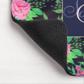  handverf waterverf bloemontwerp muismat (Hoek)