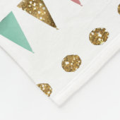 handverfstam Aztec geometrisch ontwerp Fleece Deken (Hoek)