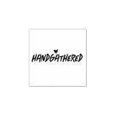 Handverzamelde Hen Schattigee Illustratie Zwarte T Rubberstempel (Afrduk)