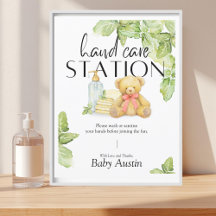 Handverzorgingsstation bord