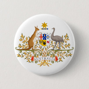 handvest van australië ronde button 5,7 cm