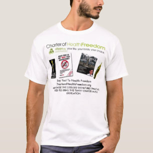 Handvest van de gezondheidsvrijheid t-shirt