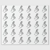 Handvinger Cadeaupapier (Vlak)