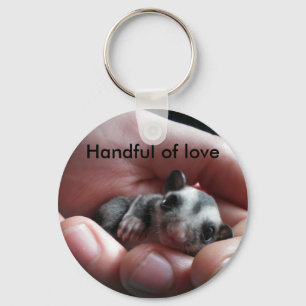 Handvol liefde sleutelhanger