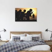 Handvuurwapens met een diameter van 9 mm canvas afdruk (Insitu (Slaapkamer))